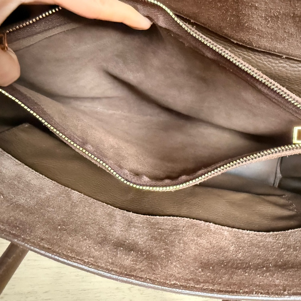 Saint Laurent Large Brown Suede Sac De Jour - Picture 14 of 16